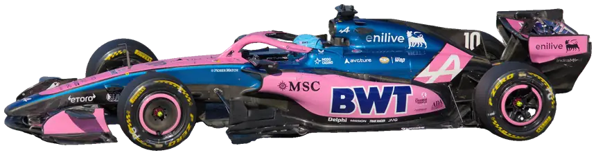 BWT Alpine F1 Team car