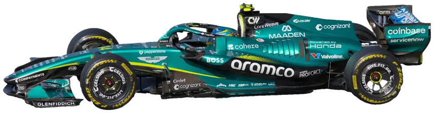 Aston Martin Aramco F1 Team car